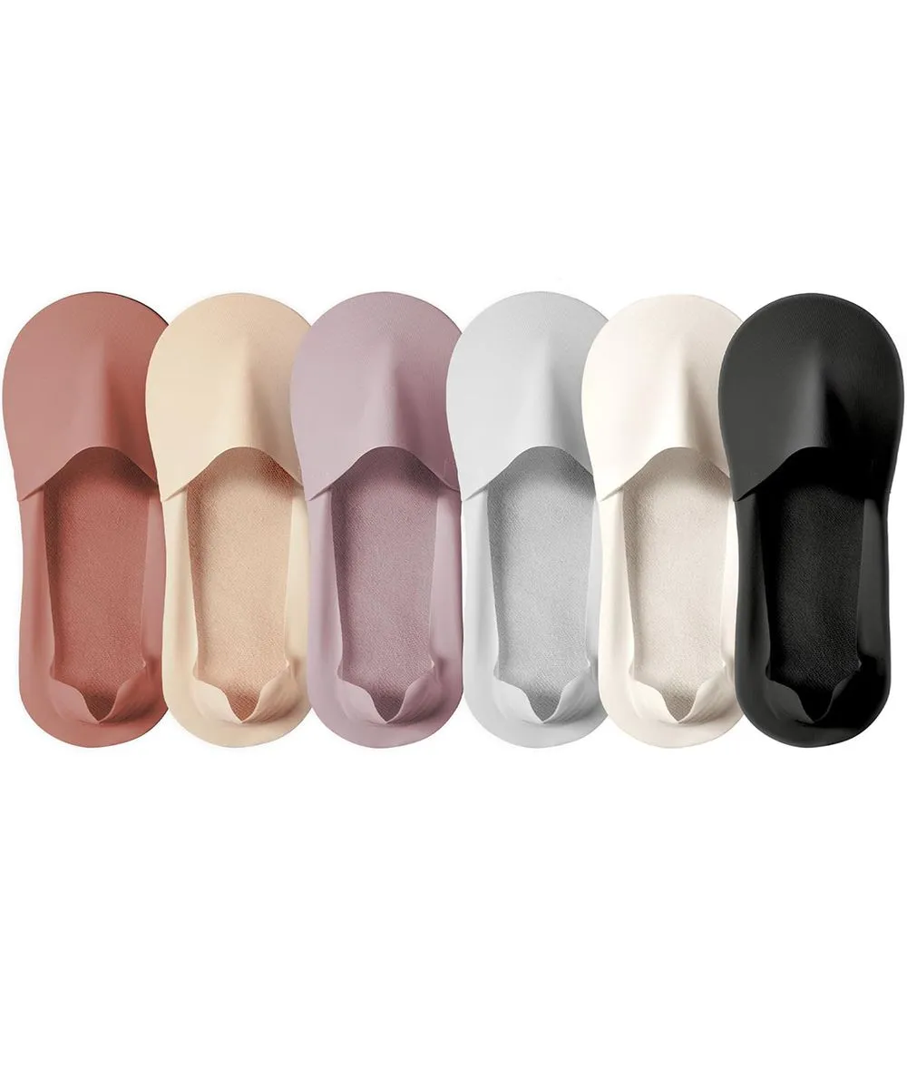 6Pairs Invisible Ice Silk Breathable Socks No Show Socks