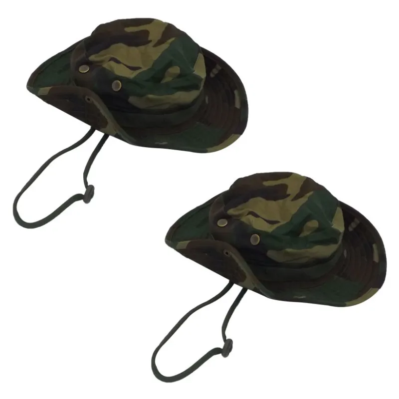 Bush Hats x 2 - Army Camo
