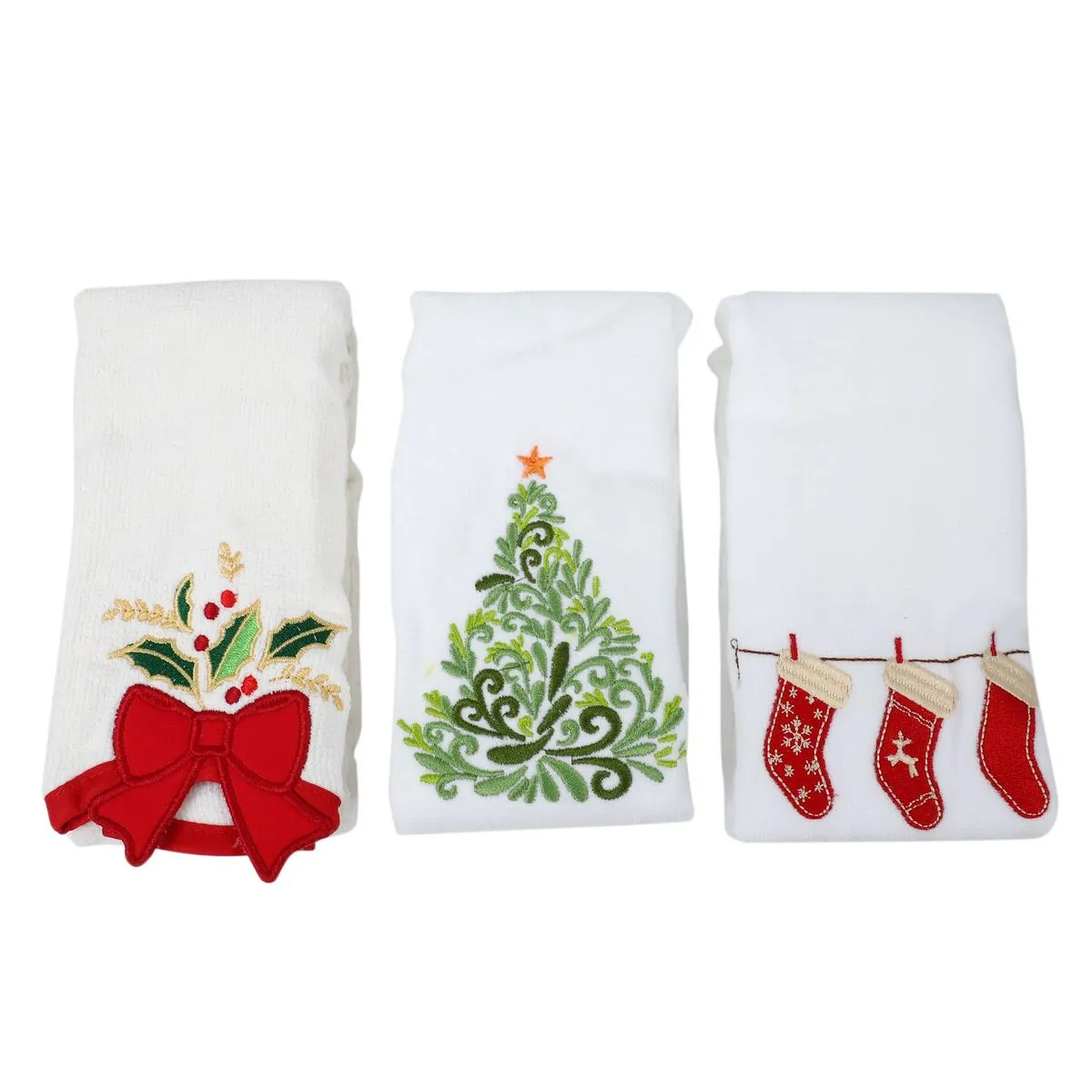 Christmas Series Cotton Towels Christmas Bells Christmas Tree Stockings Tow