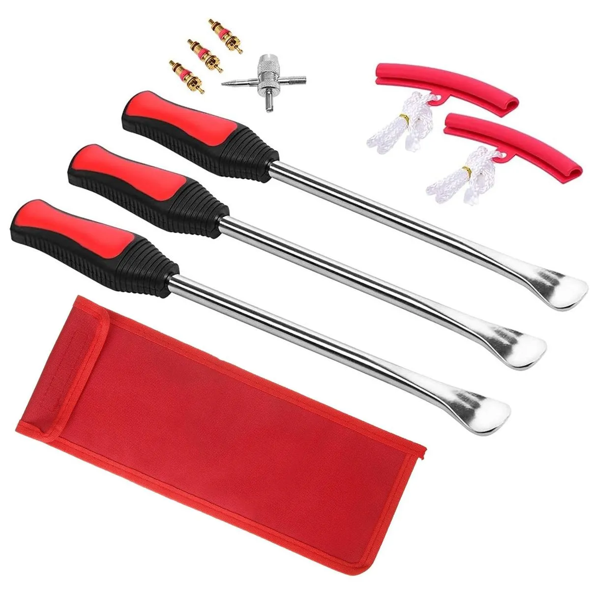 3-Piece Tire Lever Iron Tool Set,, Tire Changing Tools with Storage Bag