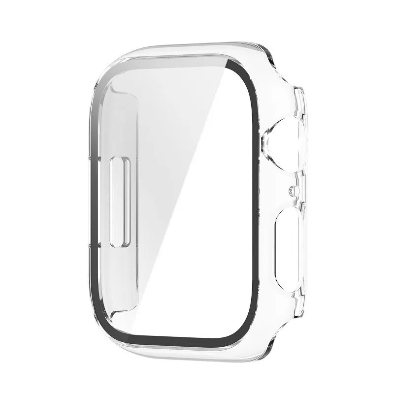 Hard Case & Tempered Glass Screen Protector (40mm) compatible with Apple Watch (Clear)