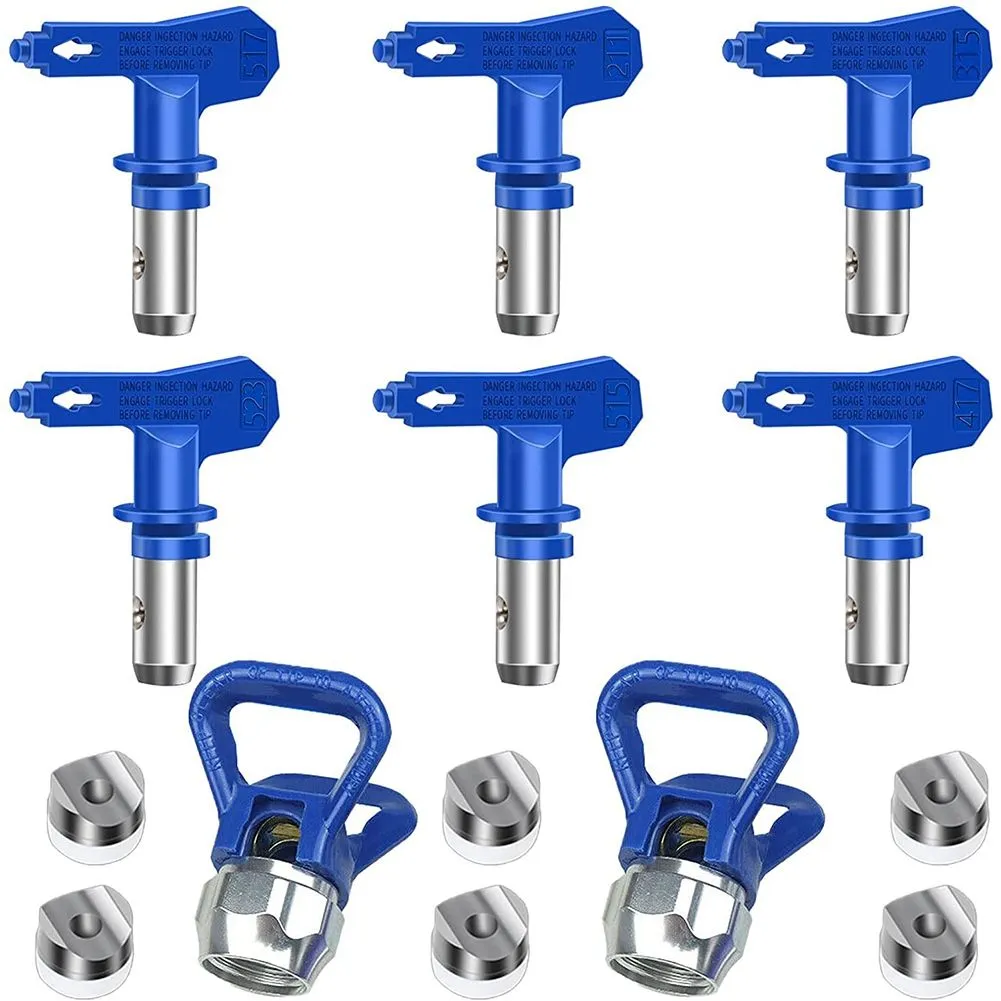 Airless Paint Nozzles Set,Reversible Spray Tips Airless Paint Sprayer Nozzl