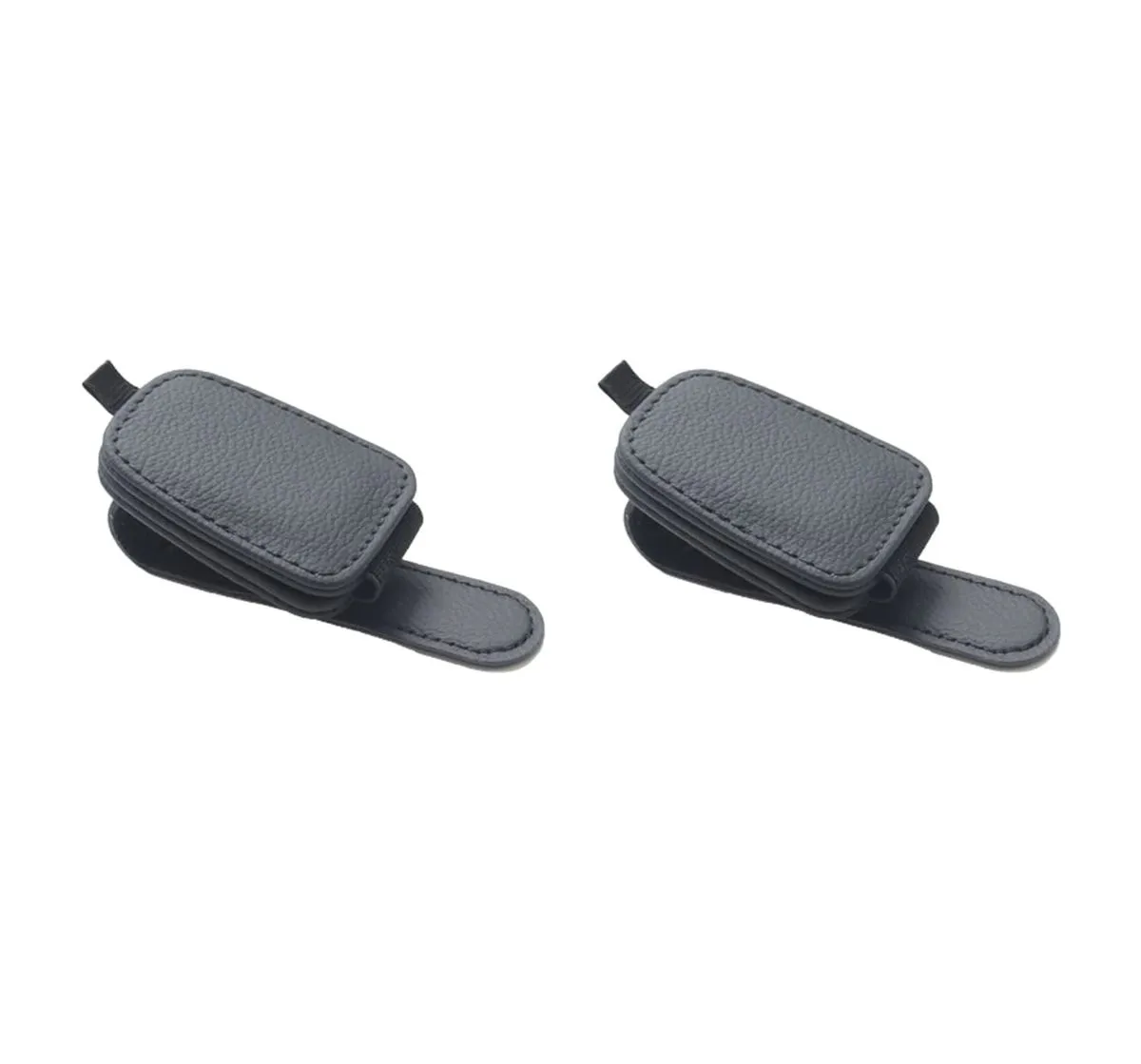 Sunglass Holder for Car, Magnetic Leather Sunglasses Holder