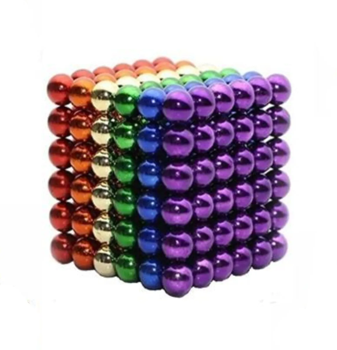 216 Pieces Magnetic Rainbow Colour Balls - 5mm