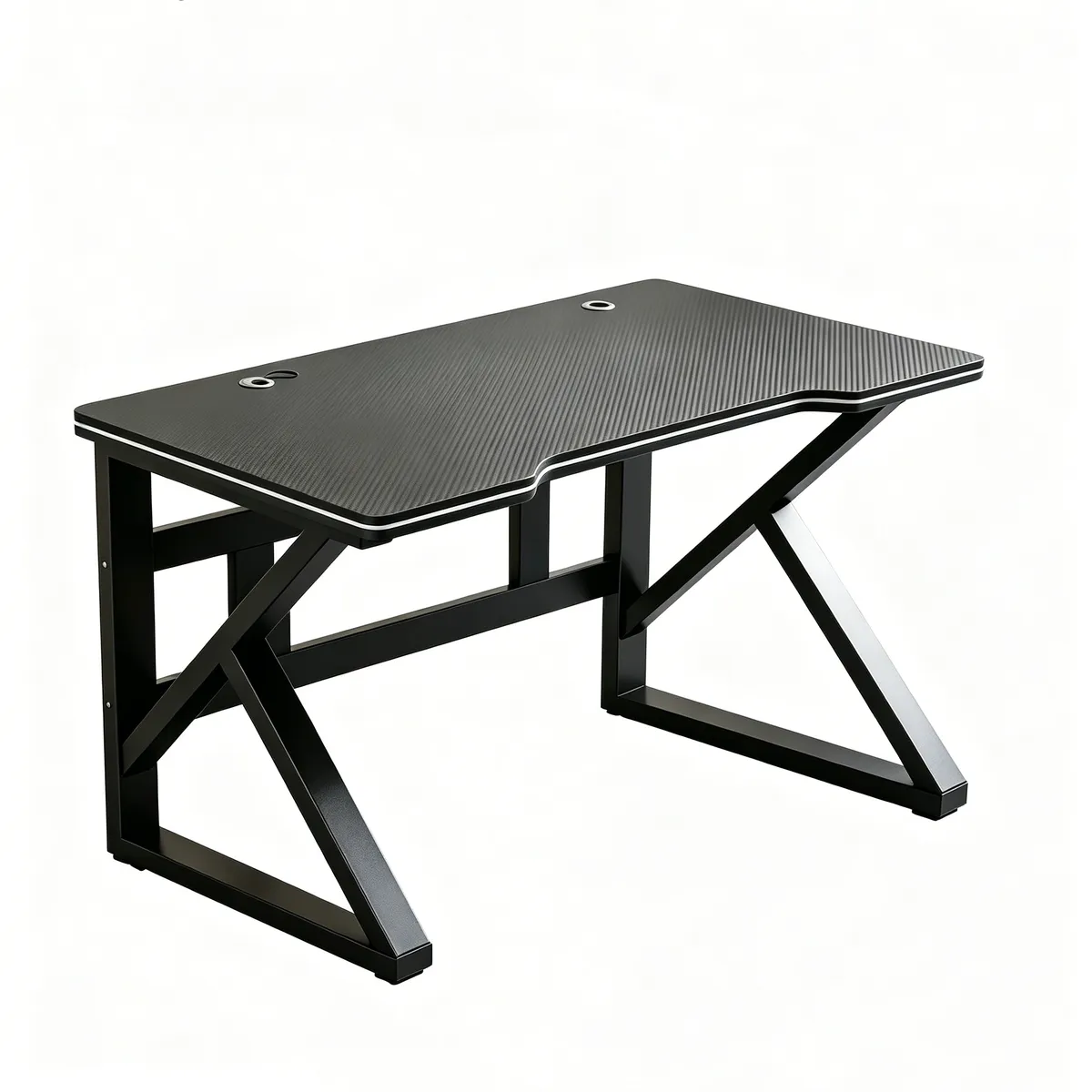 Gaming Desk Computer Work Desk Carbon Fiber Surface K Shaped Office Table