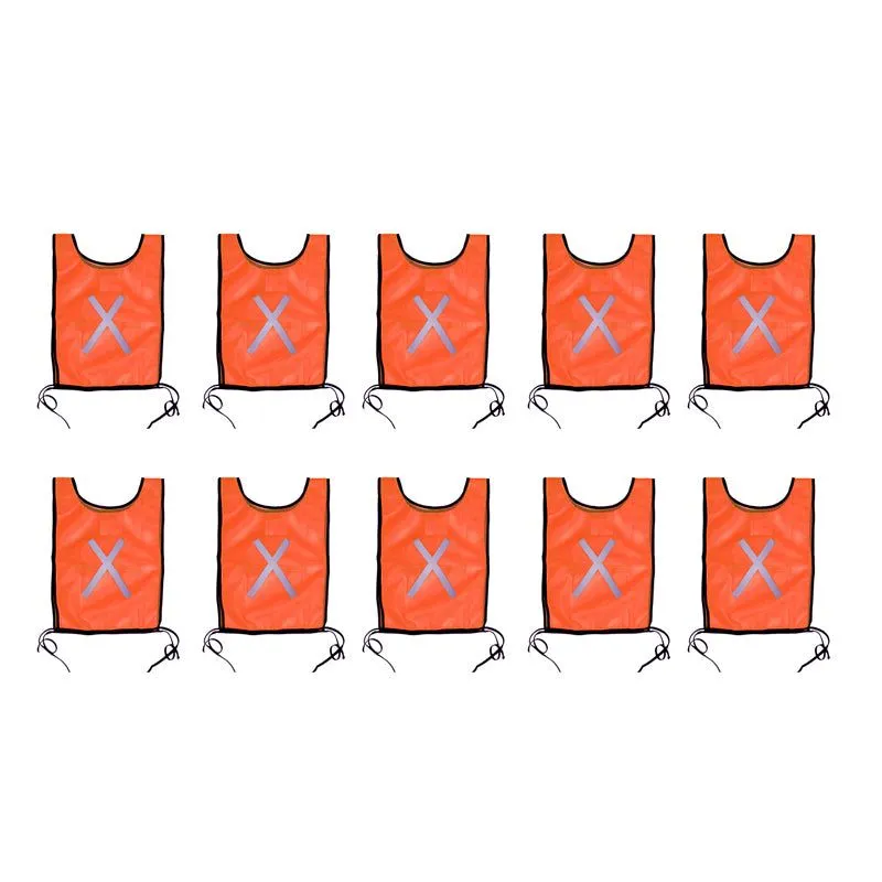 PIONEER SAFETY Bib Reflective ( 10 Pack ) -  Fluorescent Orange