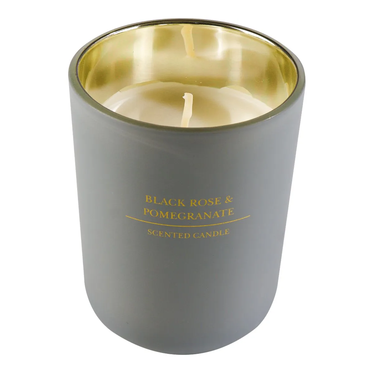 Regent Scented Candle 210g Black/Grey/Pink - Black Rose & Pomegranate