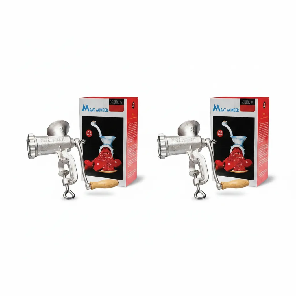 Mincer Manual Meat Grinder - Durable Kitchen Tool for Sausages - 2 Pack