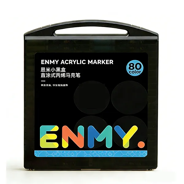 80-Colour Acrylic Paint Marker Set - Direct
Liquid Ink Markers in Black