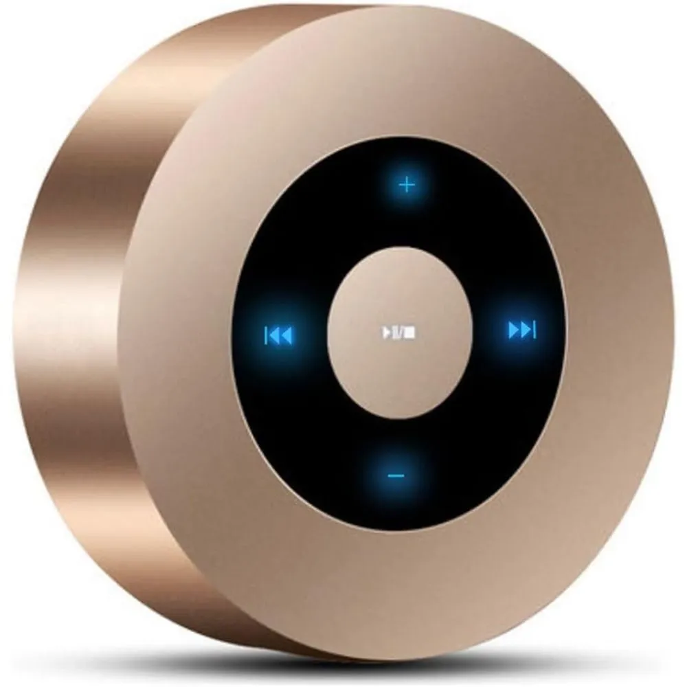 Smart LED Touch Play Bluetooth Speaker Portable Wireless Speakers - Gold
