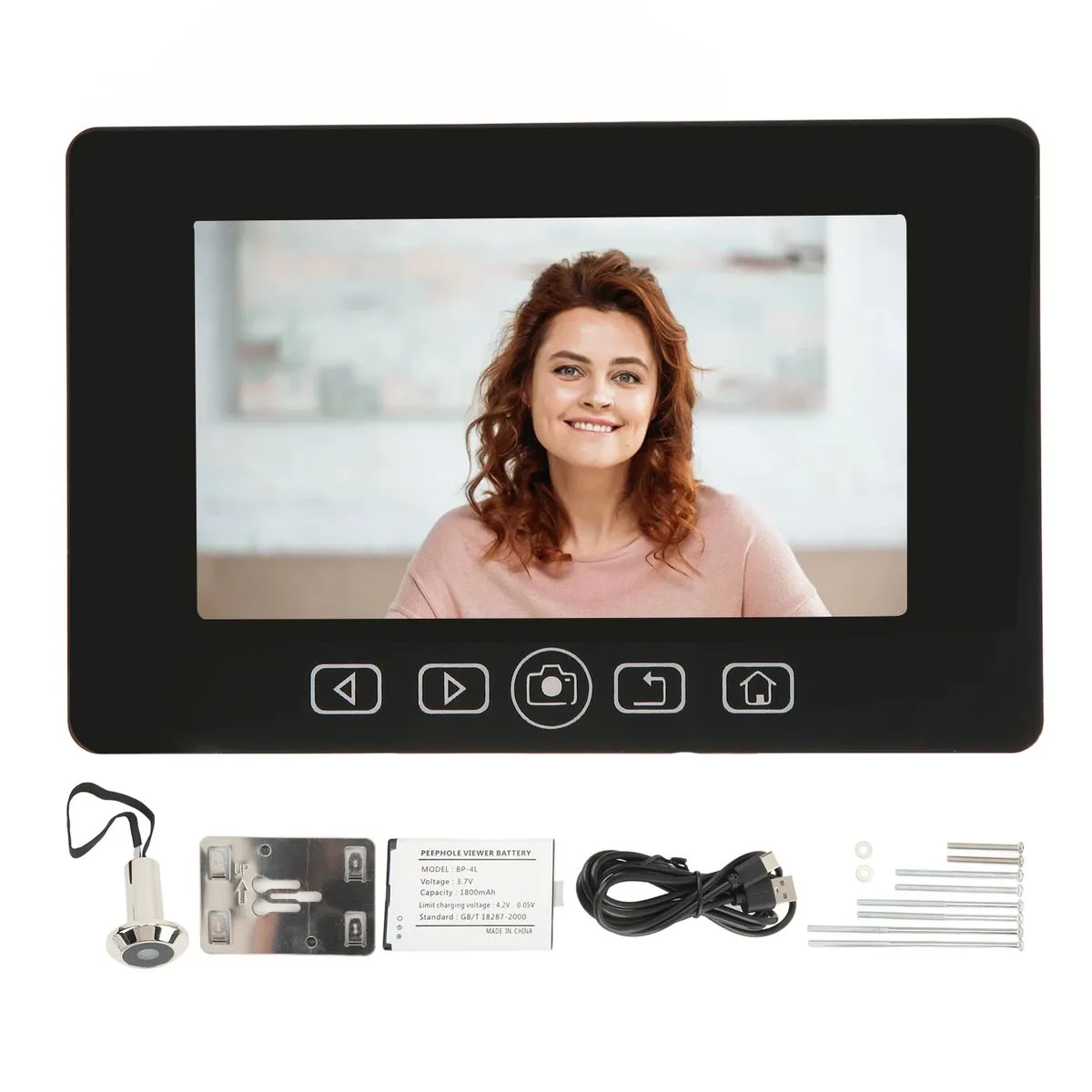 Home Security 4.3" 160 Wide Angle Peephole Cam: Color Screen