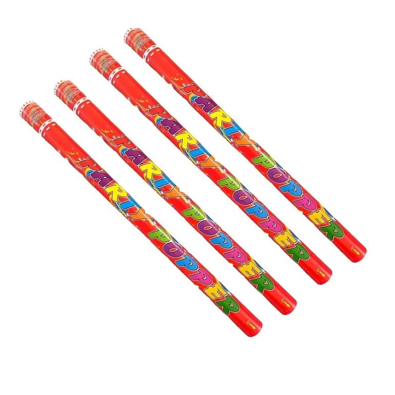 Giant Confetti Party Popper Cannon - 78cm (Set of 4)