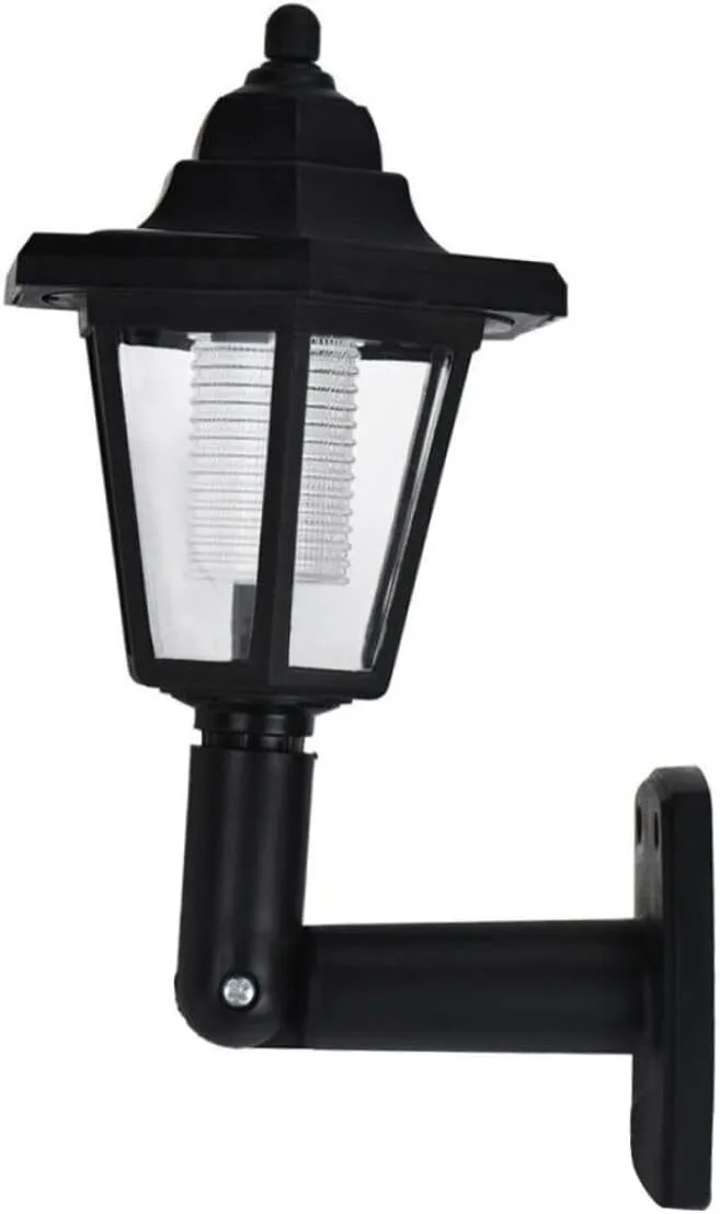 Unique Hexagon Solar-Powered Wall Light Outdoor Decorative Lantern