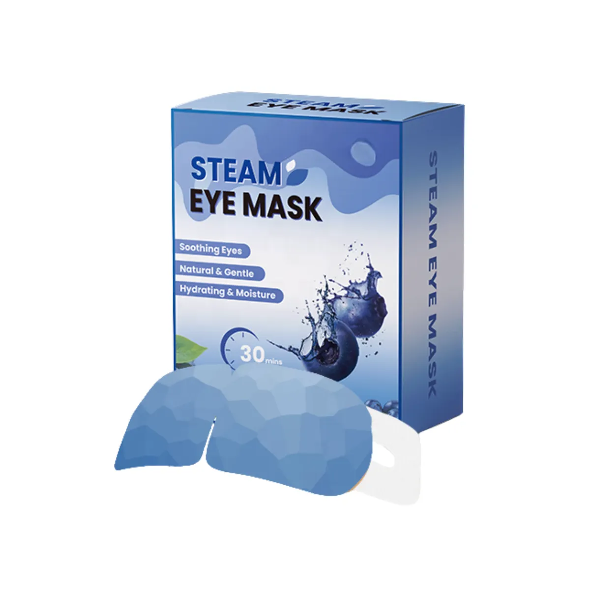 Disposable Steam Eye Mask - 12 Pack - Blueberries 