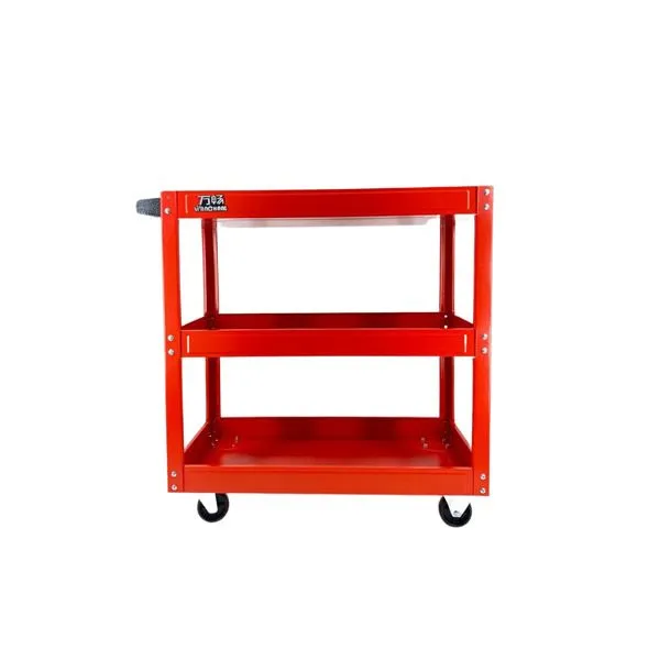 3 Shelves Workshop Metal Hand Trolley