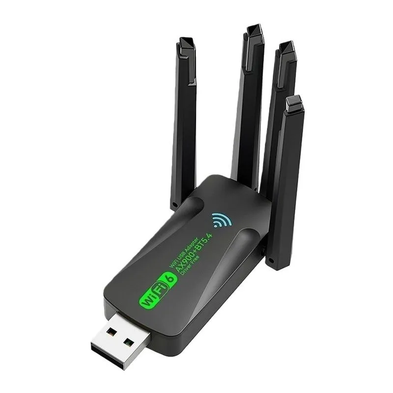 WiFi 6 BT 5.4 Adapter Dual Band 4 Antennas For Windows 10 11