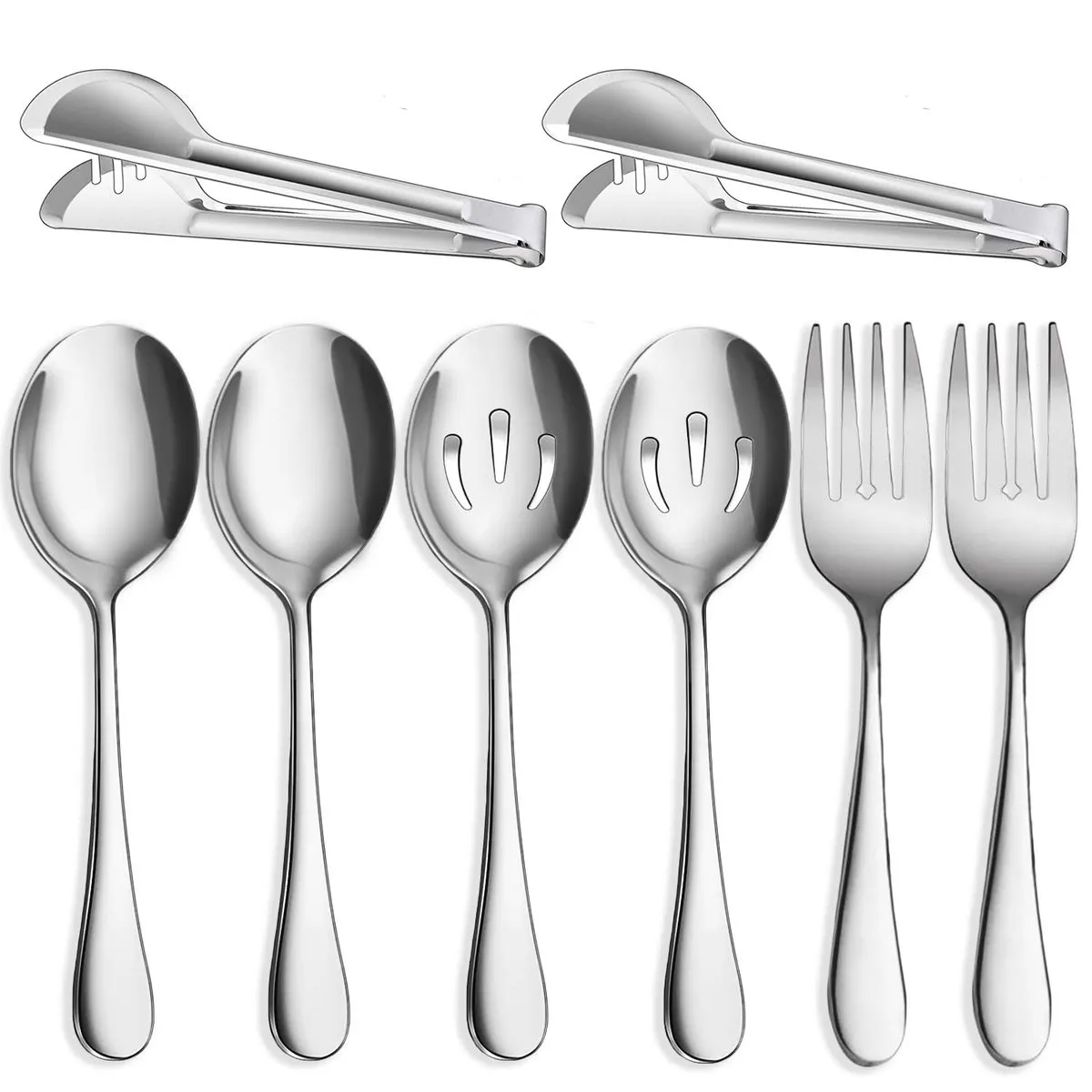 8-Piece Stainless Steel Serving Utensil Set
