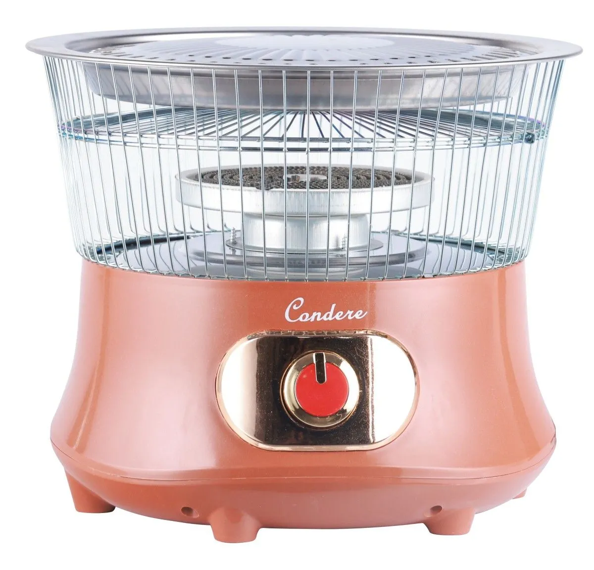2in1 Electric Heater with Grill Top,Ceramic Carbon Heater,Birdcage Heater