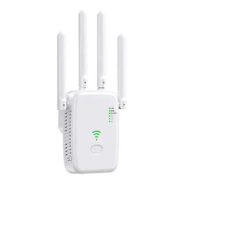 1200Mbps Wireless WiFi Range Extender Repeater Router Extender QL69 white