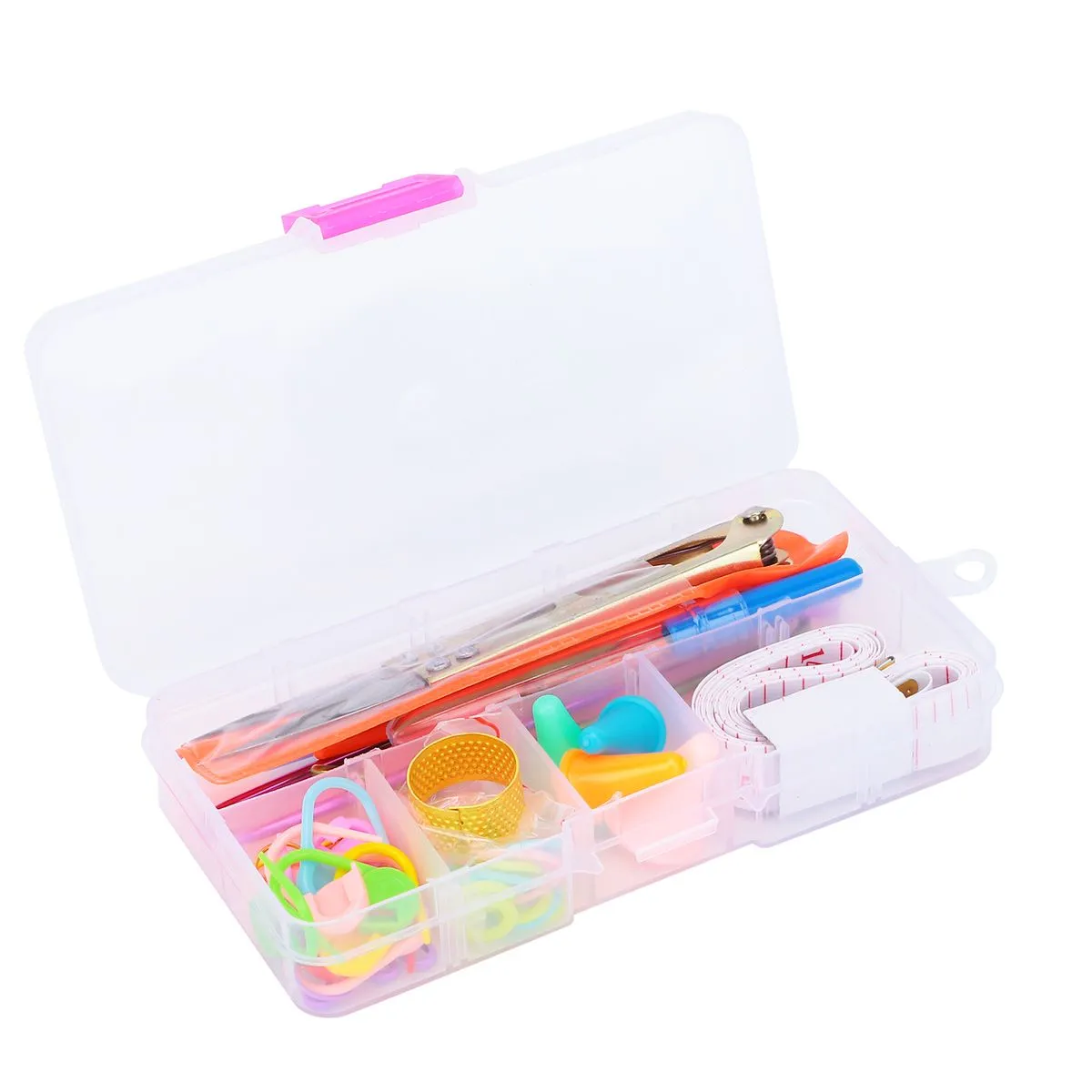 Sewing Kit Box with Knitting Needles & Pins