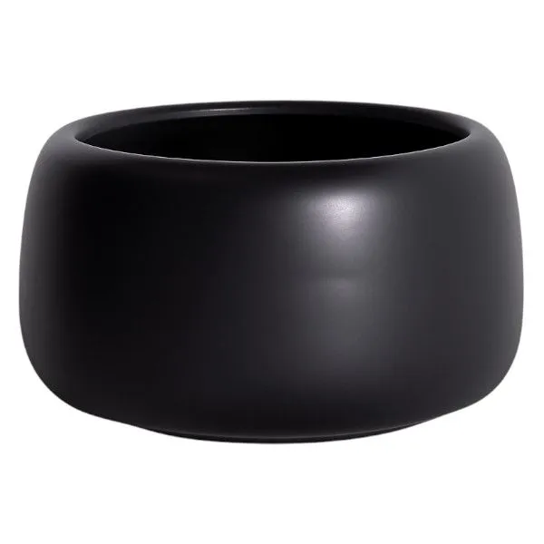 2 Pack - Modern Ceramic Flower Pot - Black