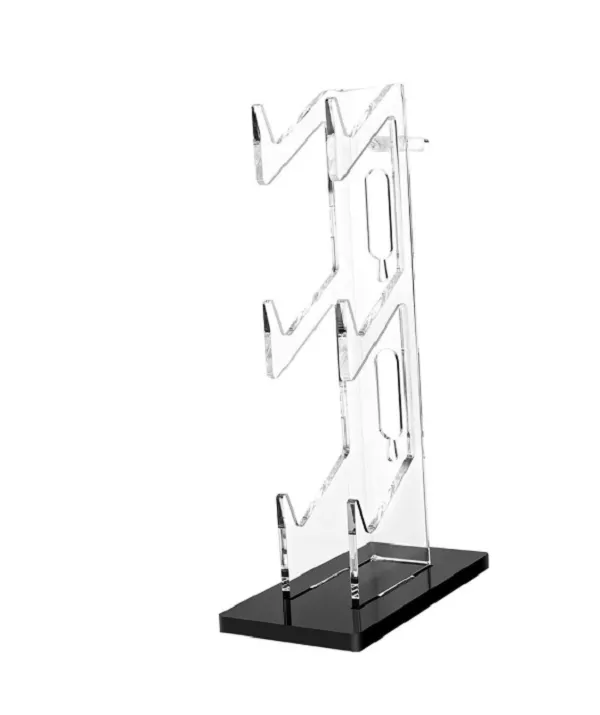 3-Layer Acrylic Controller & Headset Stand - Black
