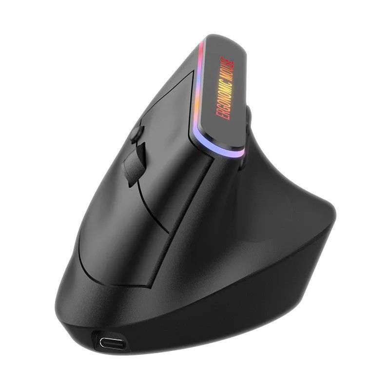 RGB Luminous Mouse Gaming Mouse Computer Mouse Bluetooth Wireless Mouse - Black