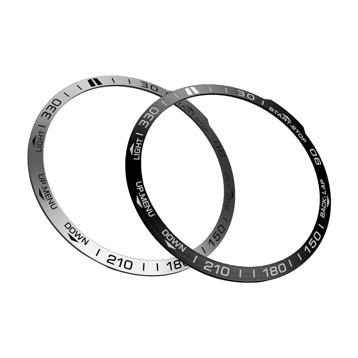 2PACK Stainless Steel Bezel Ring Adhesive Compatible with Garmin Fenix 7X