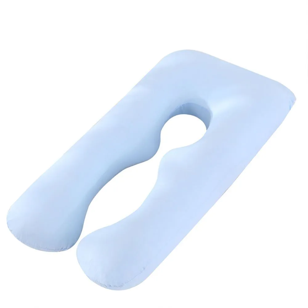 Portable U-Shaped Maternity Full Body Pregnancy Pillow - Blue
