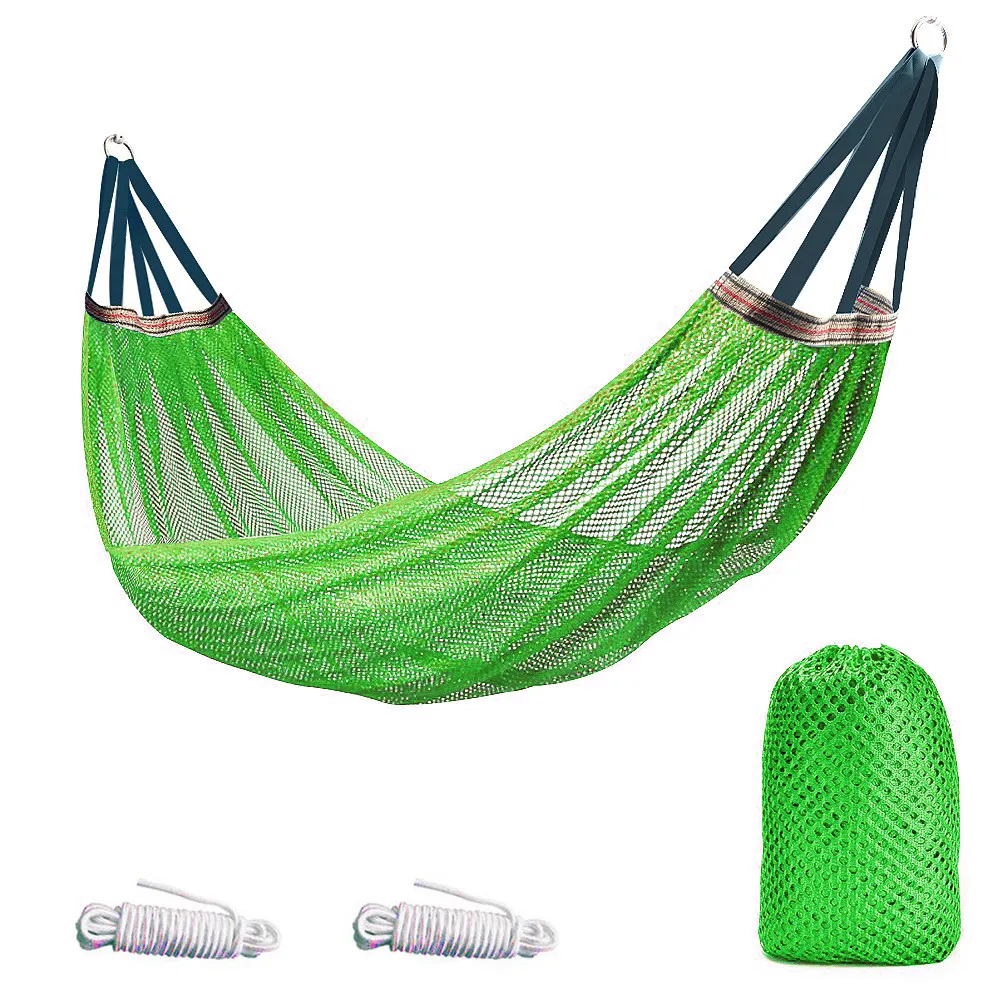 A Hammock With Outdoor Ice Mesh Netting For A Swing