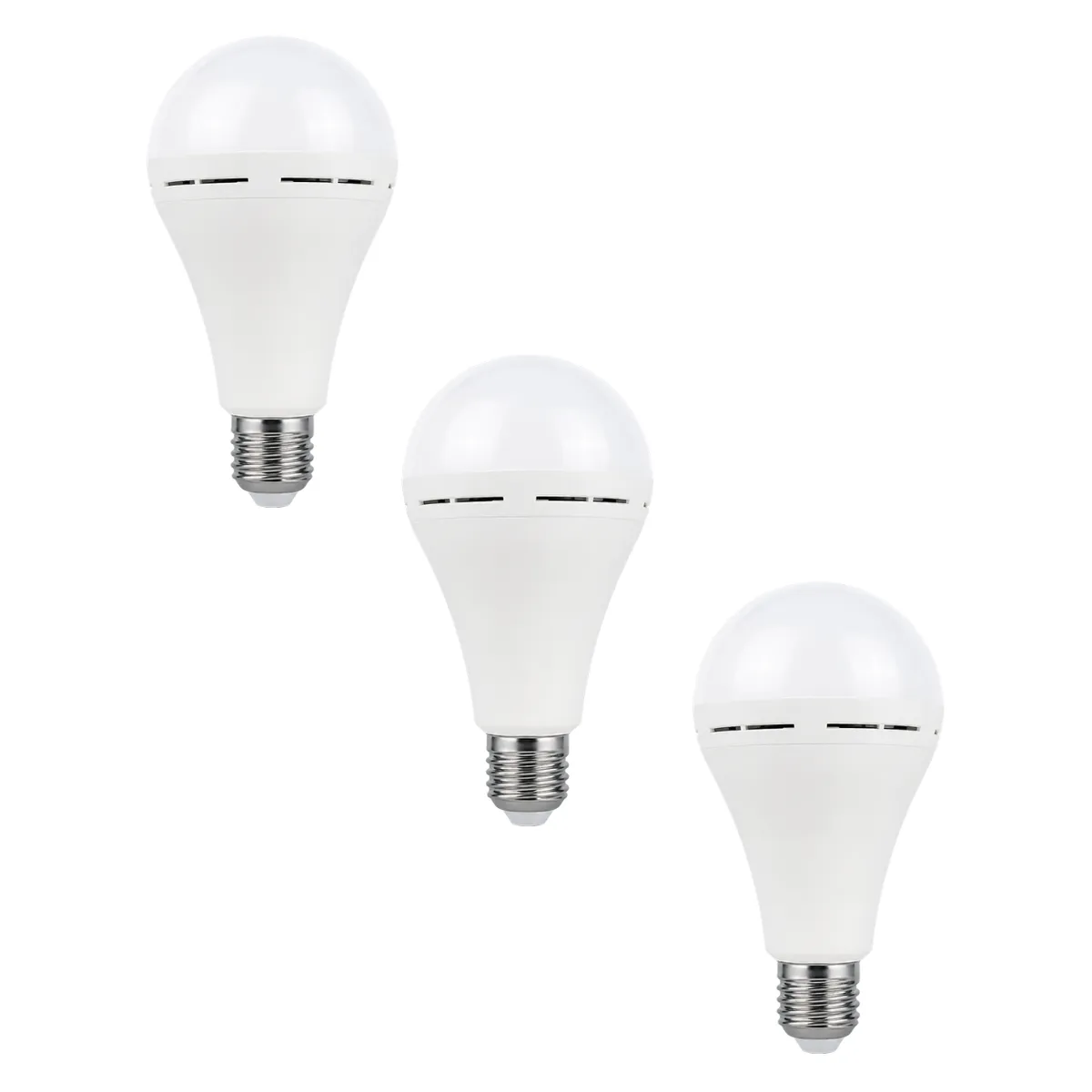 FineBlue 20W Rechargeable LED Emergency Bulb E27 Load Shedding Light-3 Pack