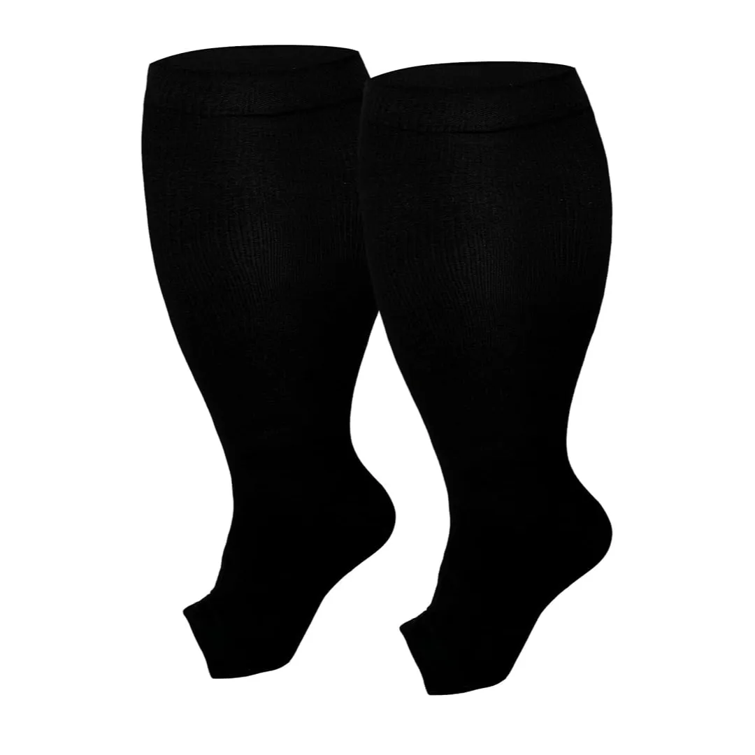 Plus Size, Wide Calf Compression Socks For Men & Women