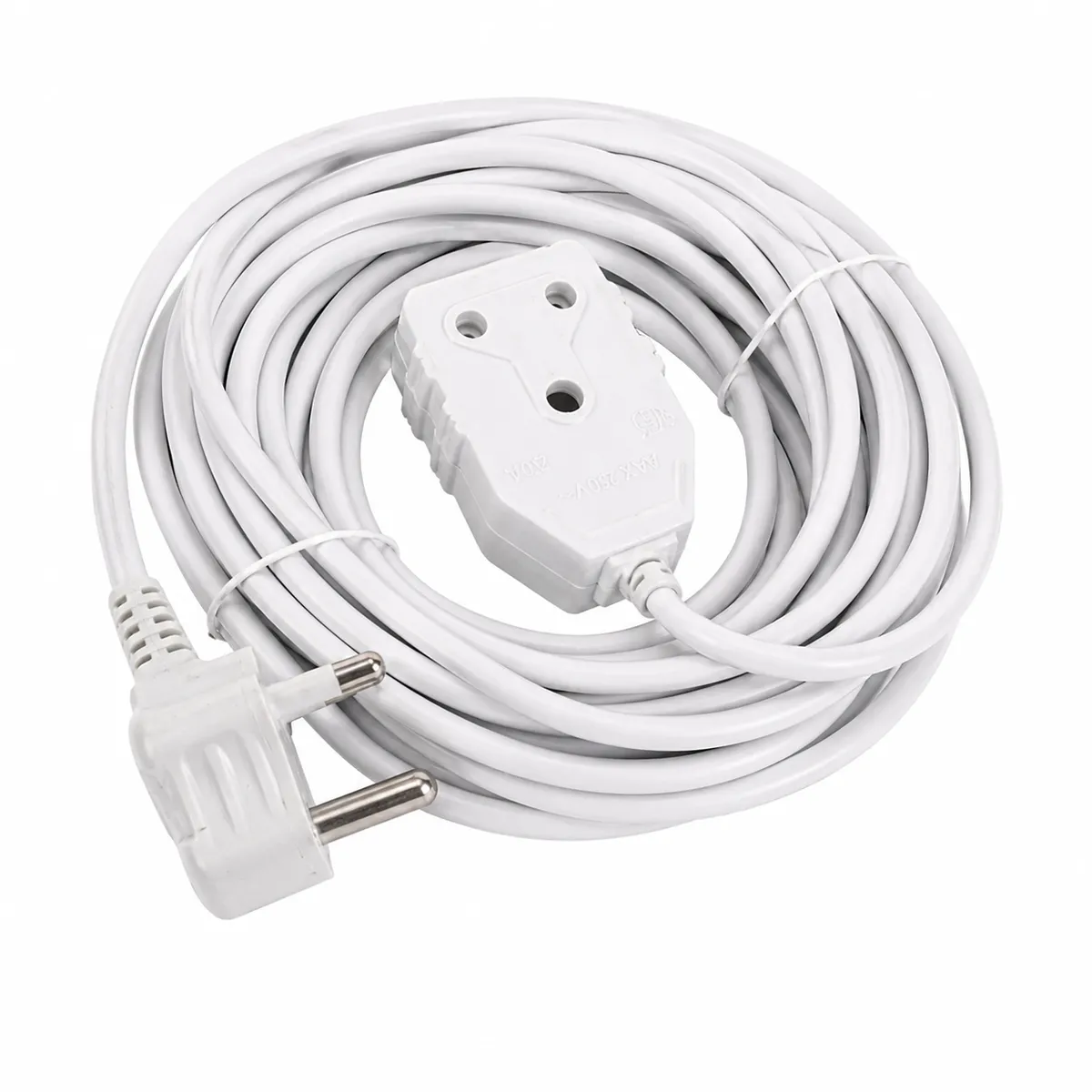 Electrosense 16A 20m Extension Cord Double Coupler 3 Pin Power Cable