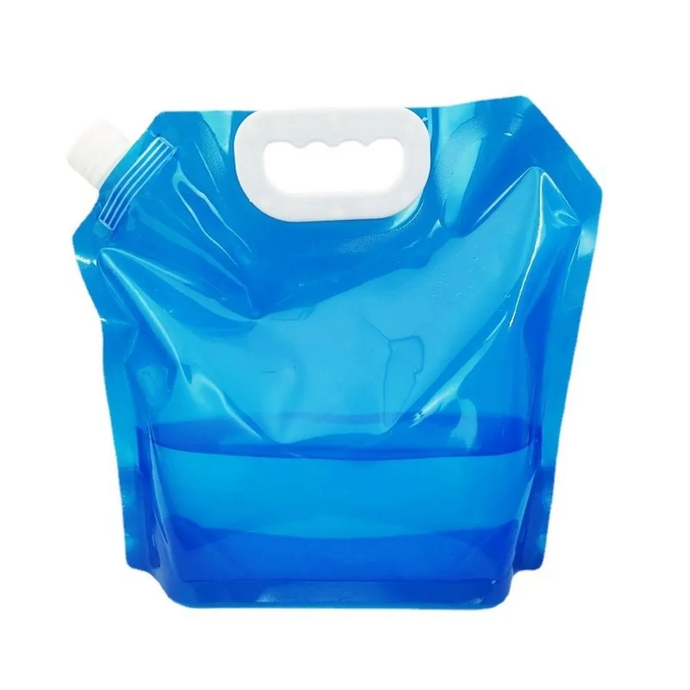 Outdoor Foldable Portable Water Storage Bag, Thickened, 10L Large Capacity - Blue