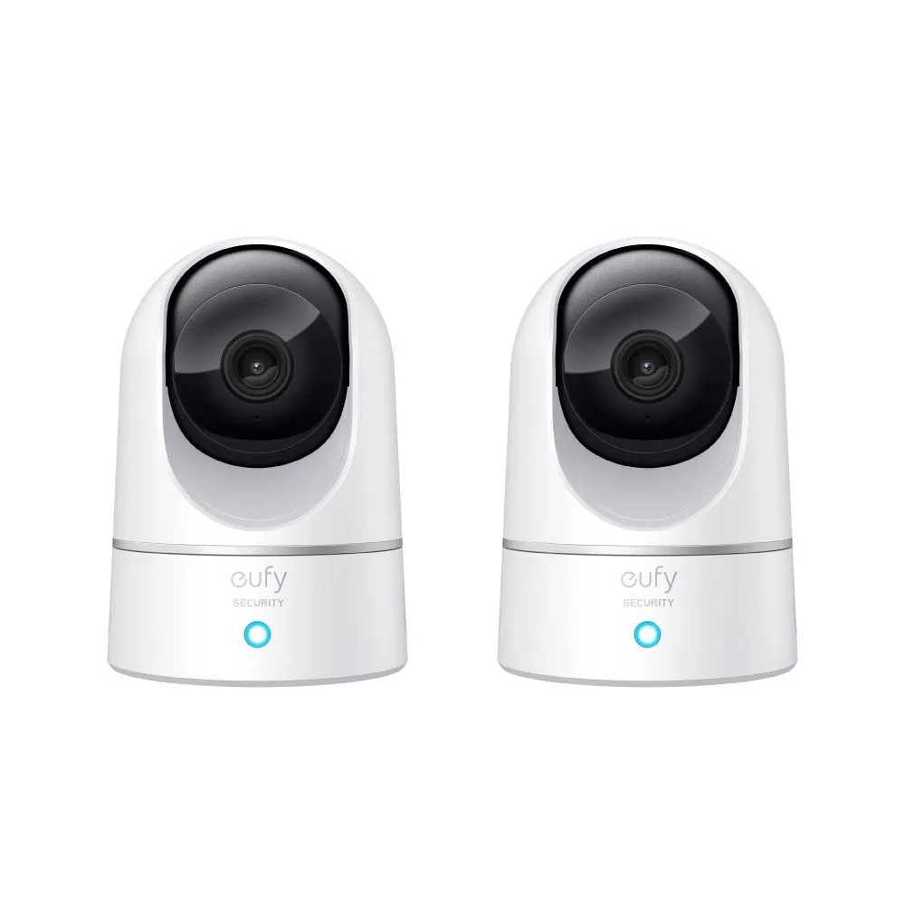 Eufy Indoor Security Camera E220 2K Pan & Tilt (Human & Pet AI) - Bundle
