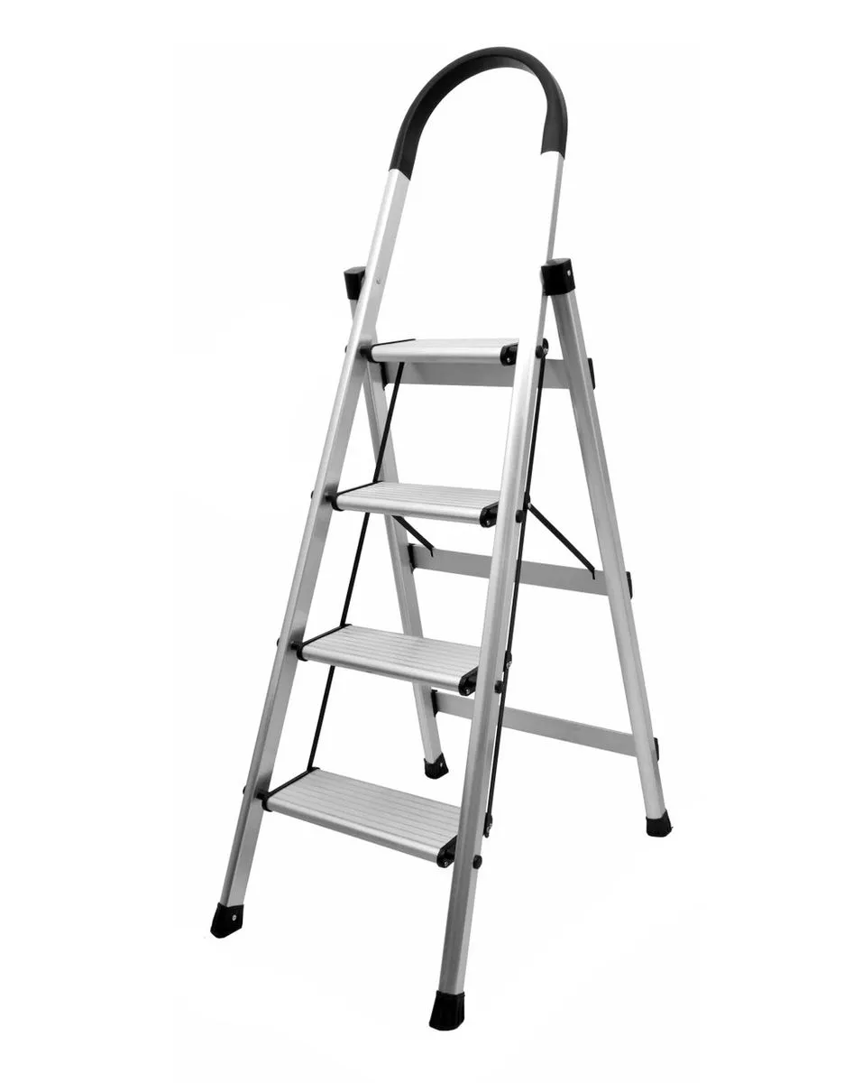 Foldable Aluminium Free Standing Step Ladder