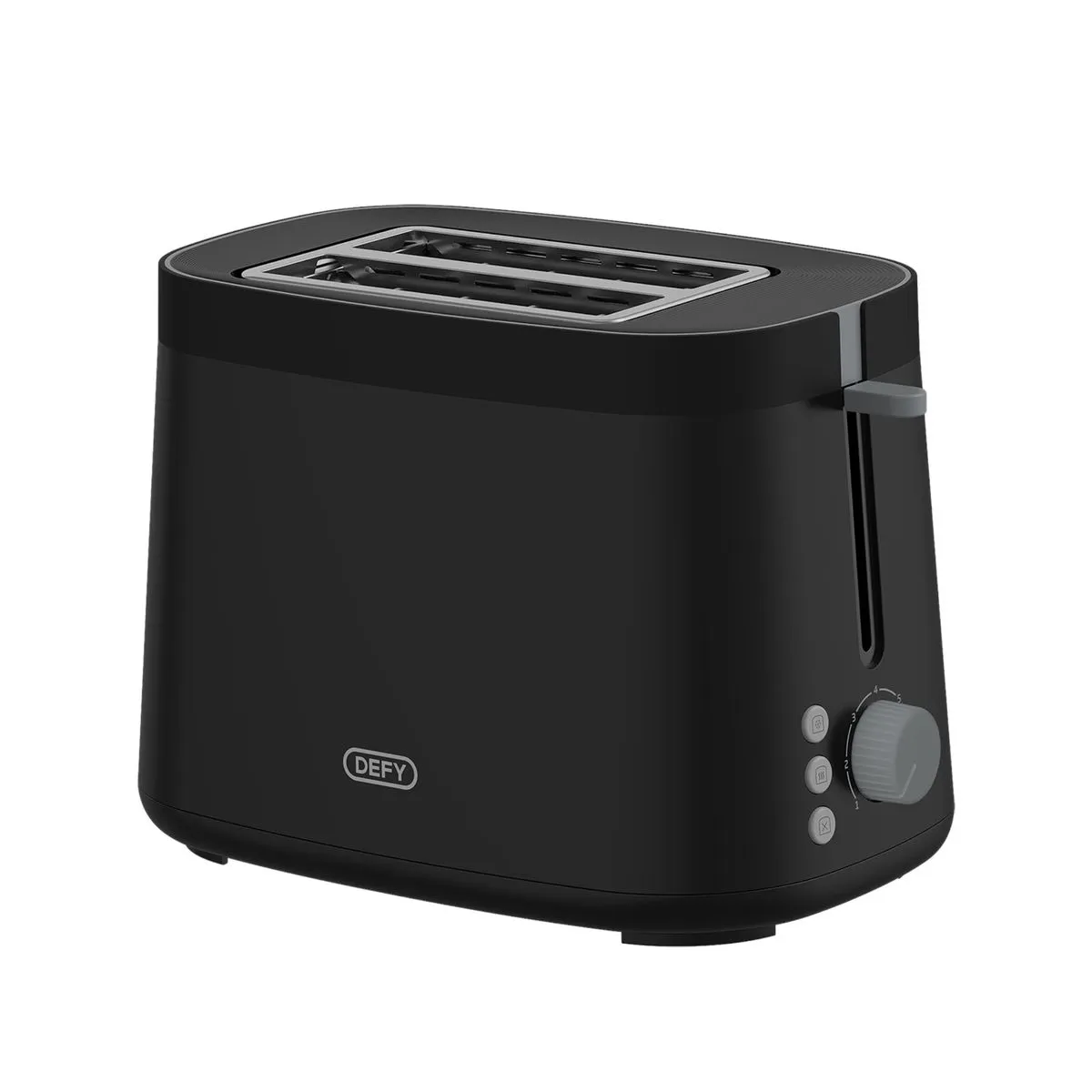 Defy Piano Black Glow 2-Slice Toaster