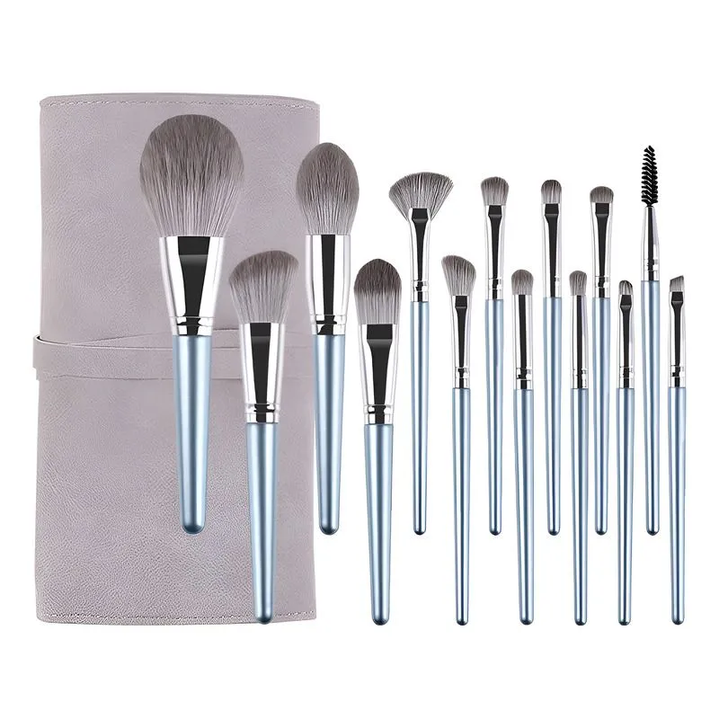 Professional Makeup Brush Set with Travel Bag for Women Brushes 14 PCS