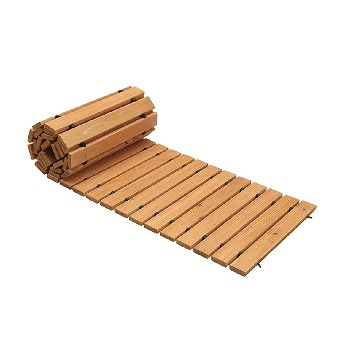 8FT Wooden Garden Pathway Patio Path Decorative Garden Boardwalk Walkway