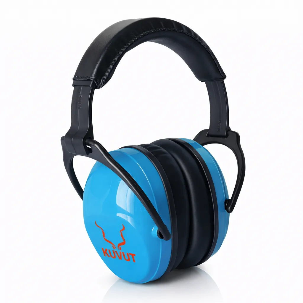 KuVut Children's Earmuffs & Kids Noise Protection - (Ages 3-12) - Blue