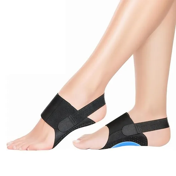 1 Pair Arch Support Braces,Adjustable Brace w/Gel Pads for Flat Feet High