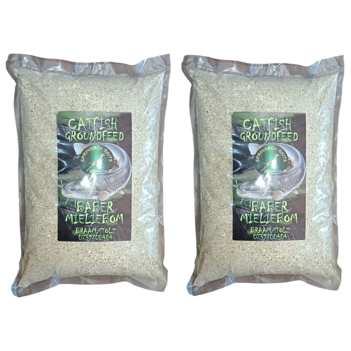 2 x 1.2kg Baber/Catfish Mieliebom Groundfeed Fishing