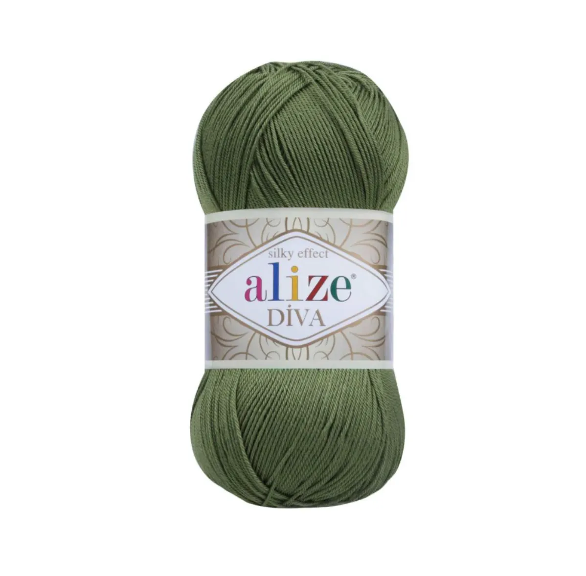 Alize Diva 100 g - 100% Microfiber Acrylic Yarn (5 Balls) - Basil