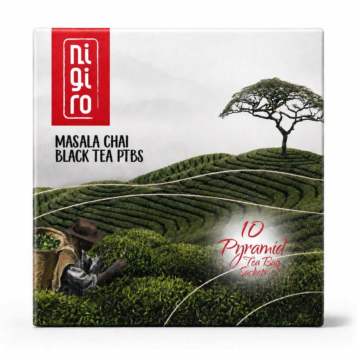 Nigiro Masala Chai Flavoured Black Tea 10 Tea Bags