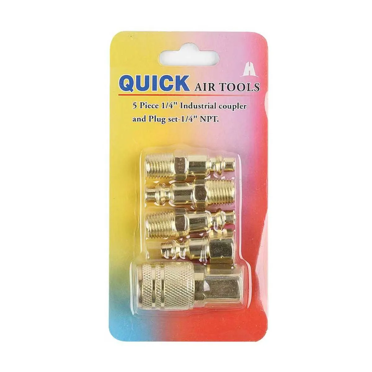 5 Pcs Air Hose Fittings 1/4-Inch NPT Quick Connect Air Compressor