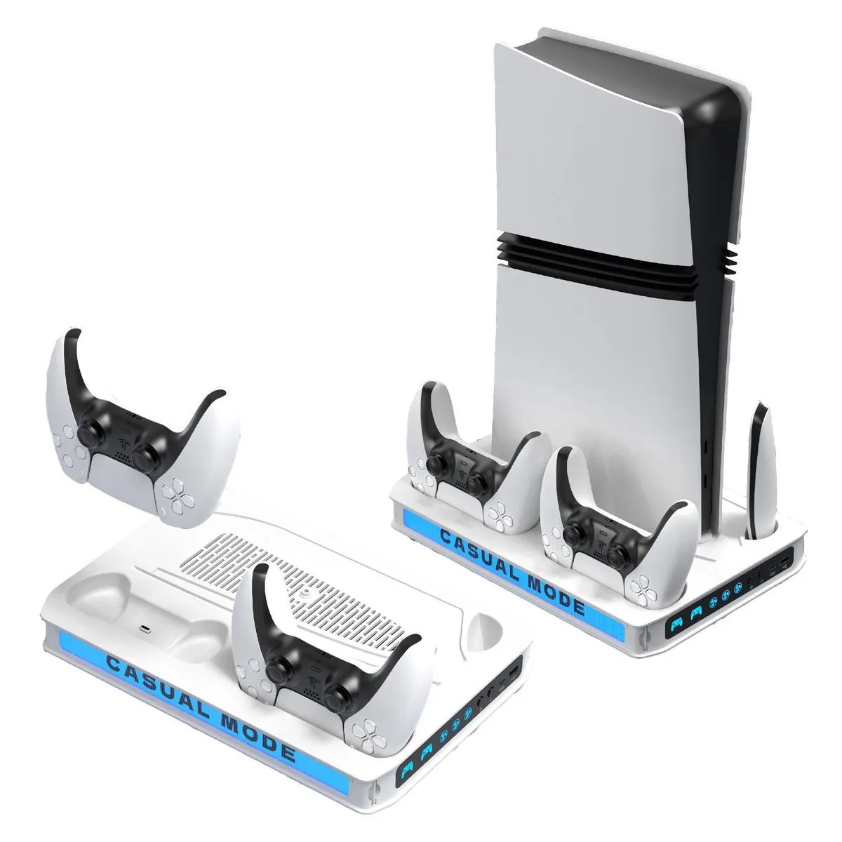 MultifunctionalCooling Stand for PS5 RGB Lighting Controller Charging Dock