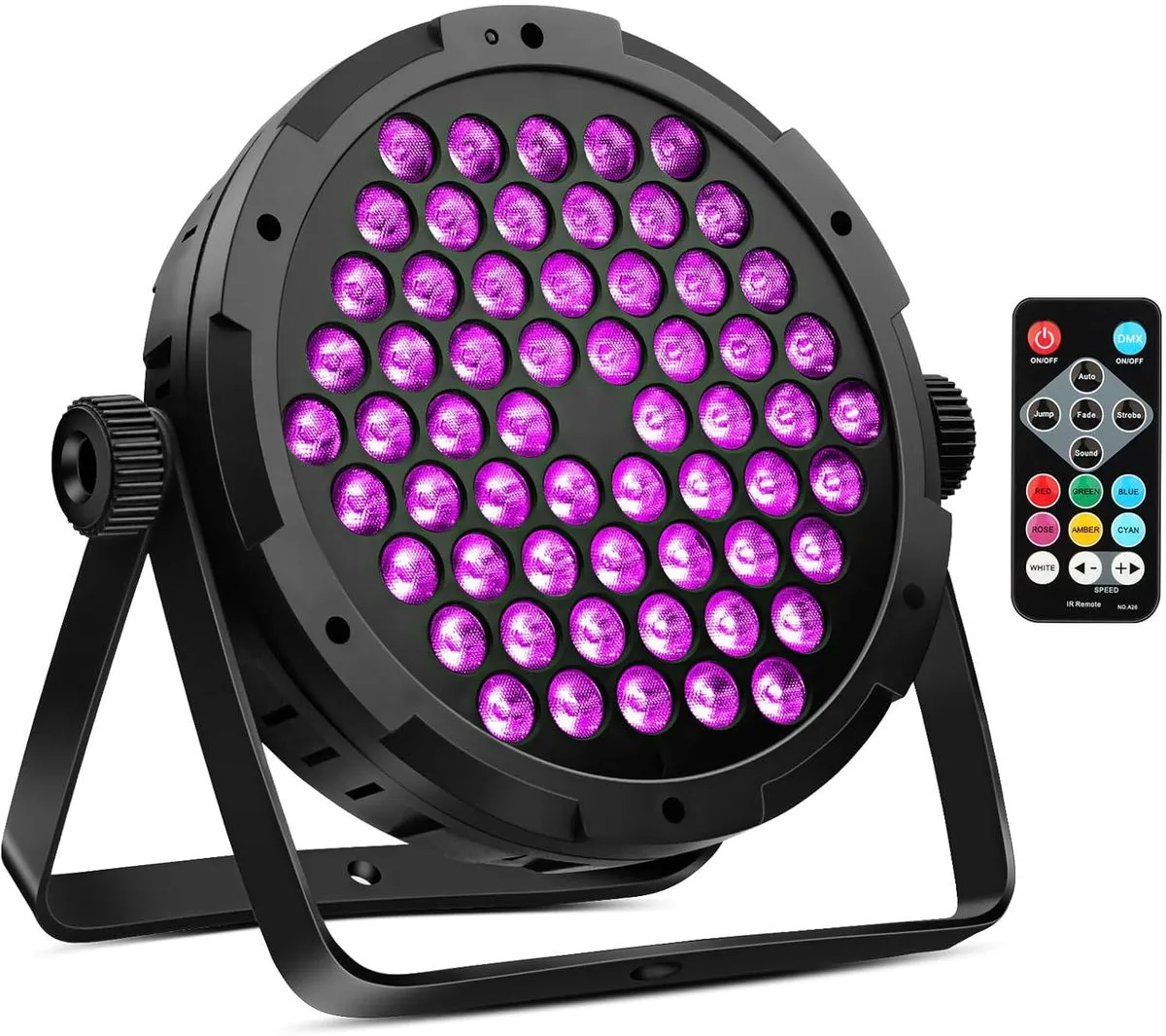 90W 60 LEDs Par Light RGB Stage Par Light Remote Control For Parties Stages
