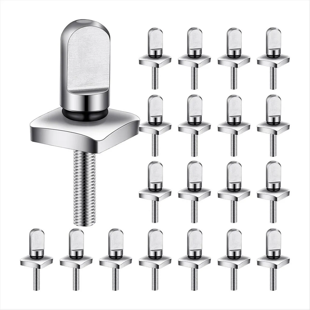 20Pcs Stainless Steel Fin Screw Sup Fin Screw With O Rings