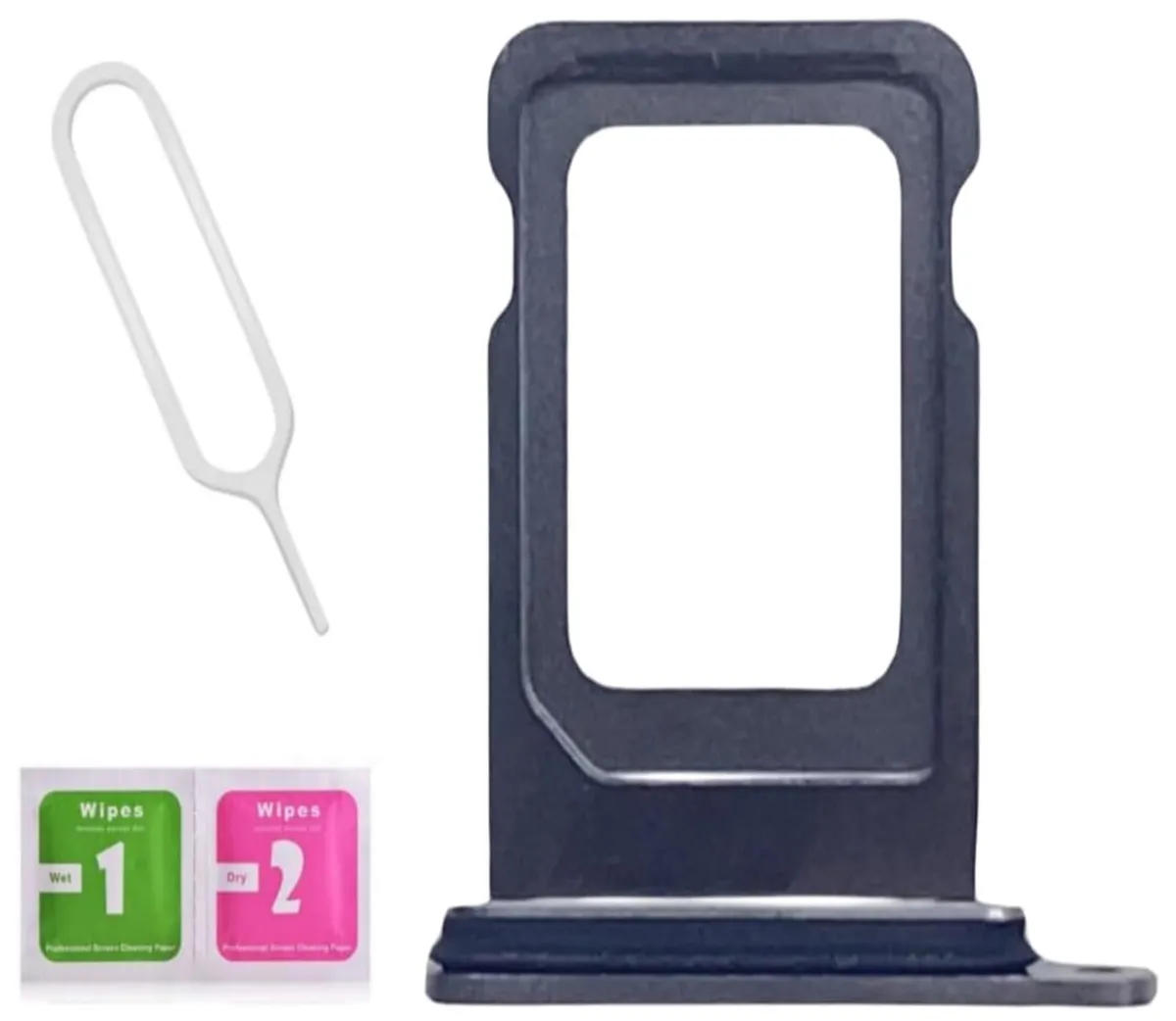 Replacement Sim Tray for iPhone 15 Pro/ iPhone 15 Pro Max (Not 15/15 Plus) - Black