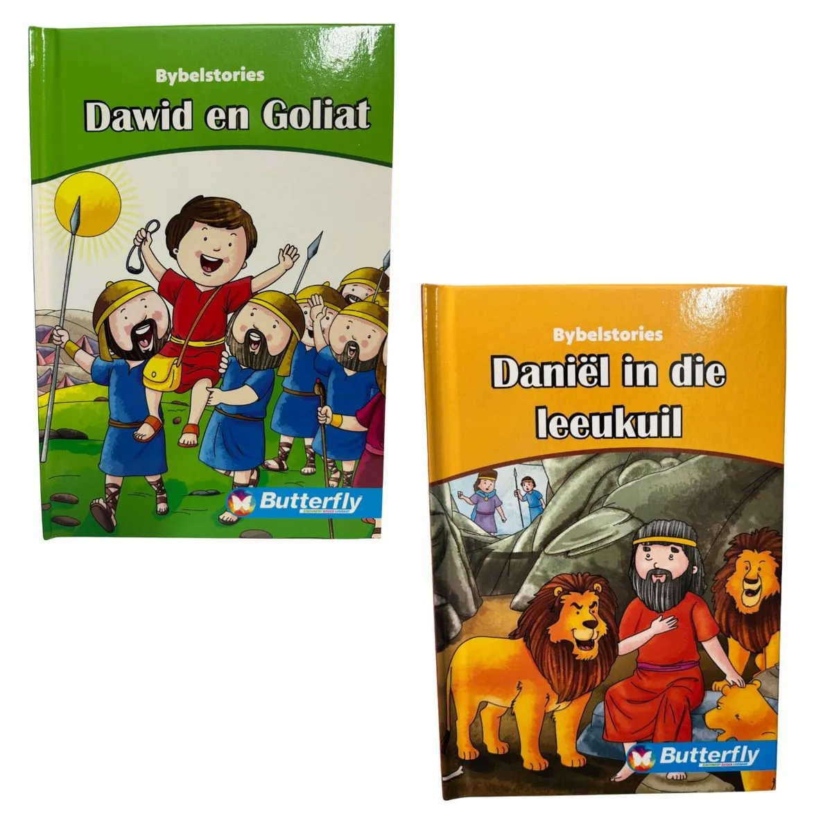Afrikaanse Bybelstories - Daniël in die leeukuil en Dawid en Goliat - 2 Bundel